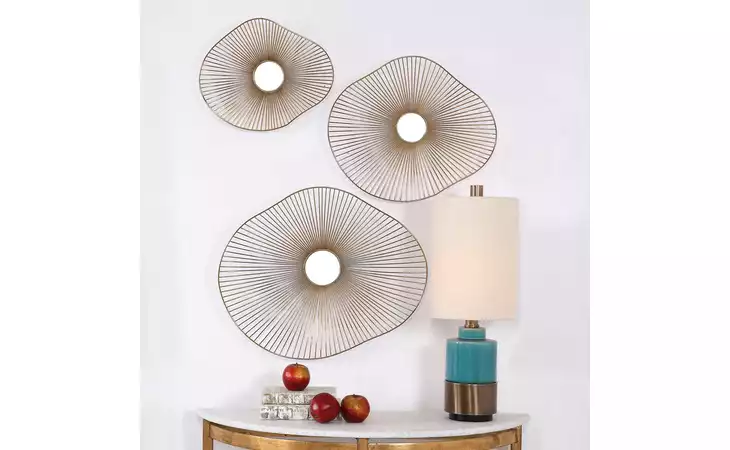 04182 AVARIE METAL WALL ART, S/3 UTTERMOST  04182