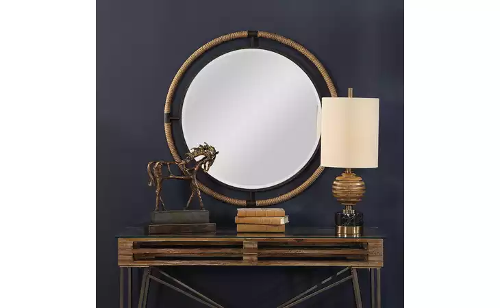 09475 MELVILLE ROUND MIRROR UTTERMOST  09475