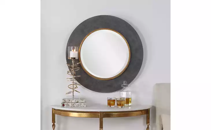 09491 SAUL ROUND MIRROR UTTERMOST  09491