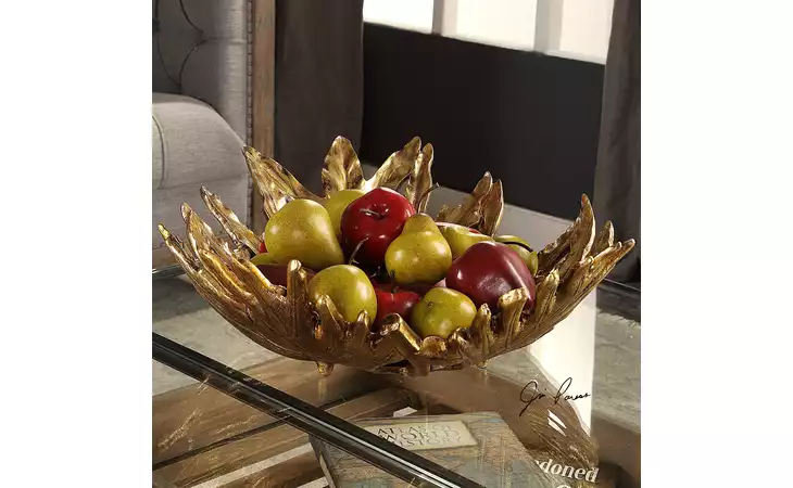 18615 OAK LEAF BOWL UTTERMOST  18615