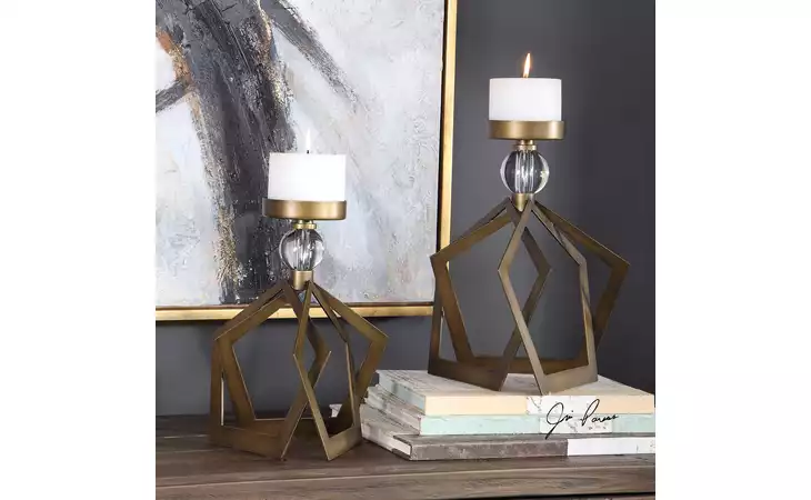 18973 LIANNA CANDLEHOLDERS, S/2 UTTERMOST  18973