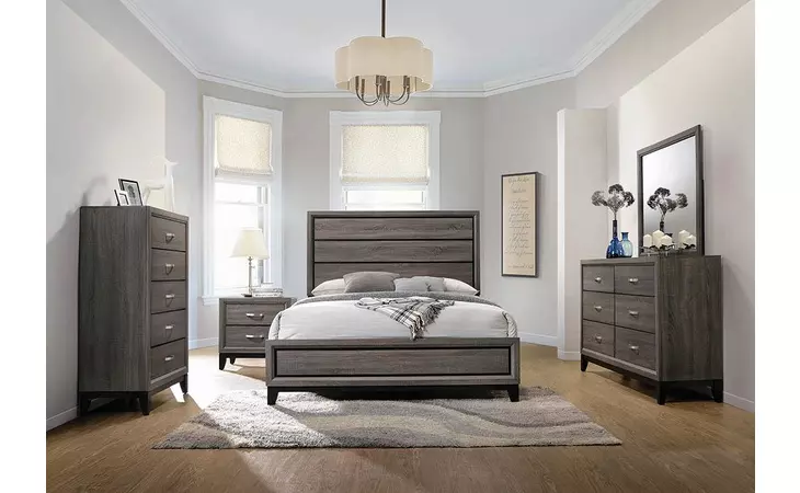 212421KE RUSTIC GREY OAK EASTERN KING BED COASTER  212421KE