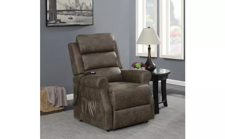 650313 POWER LIFT RECLINER BROWN COASTER  650313