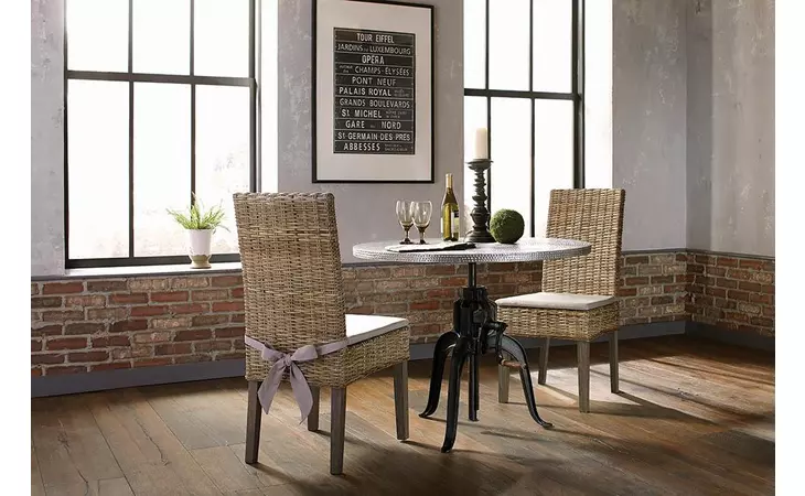 103803  DINING CHAIR (RATTAN WOVEN)