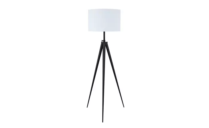 920074  TRIPOD LEGS FLOOR LAMP WHITE AND BLACK