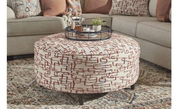 Amici OVERSIZED ACCENT OTTOMAN ASHLEY Linen 1920208
