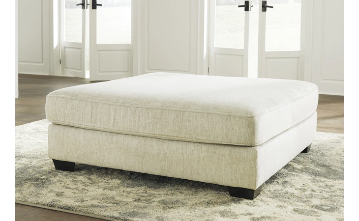 Rawcliffe OVERSIZED ACCENT OTTOMAN ASHLEY Parchment 1960408