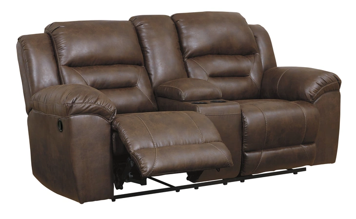 Stoneland DBL REC LOVESEAT W/CONSOLE ASHLEY Chocolate 3990494