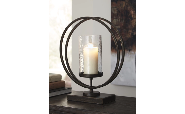 Jalal CANDLE HOLDER ASHLEY Antique Gold Finish A2000370