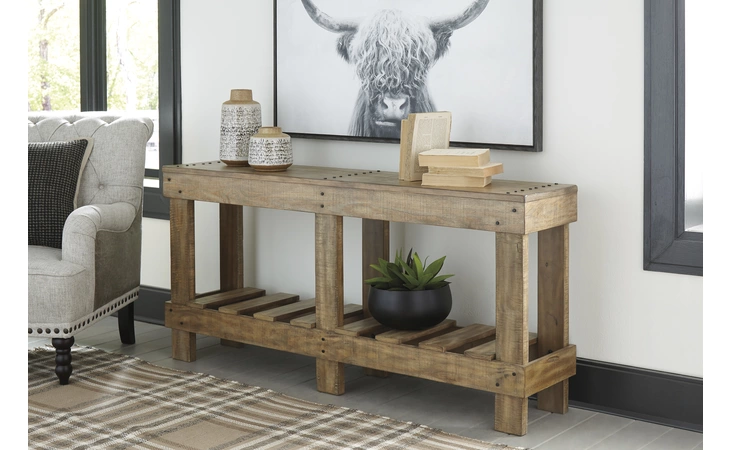 Susandeer CONSOLE SOFA TABLE ASHLEY Brown A4000219