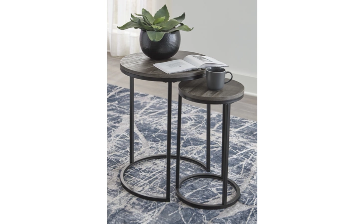 Briarsboro ACCENT TABLE SET (2/CN) ASHLEY Black/Gray A4000231