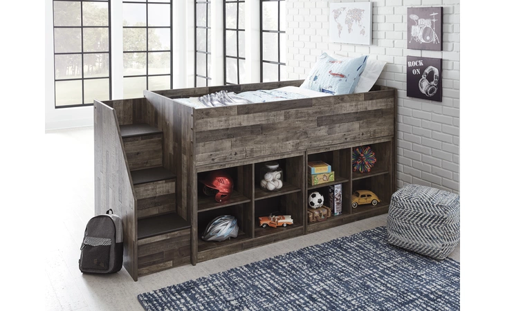 Derekson TWIN LOFT BED DEREKSON ASHLEY Multi Gray B200-68T
