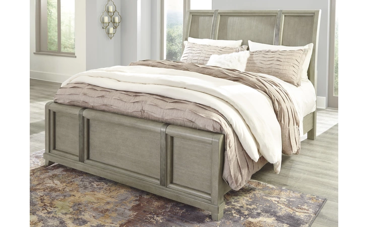 B732-78 Chapstone - Gray KING CAL KING SLEIGH HEADBOARD