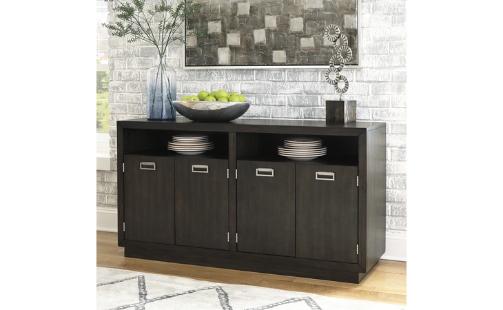 Hyndell DINING ROOM SERVER ASHLEY Dark Brown D731-60