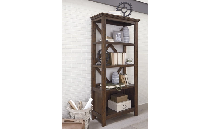 Baldridge LARGE BOOKCASE ASHLEY Rustic Brown H675-17