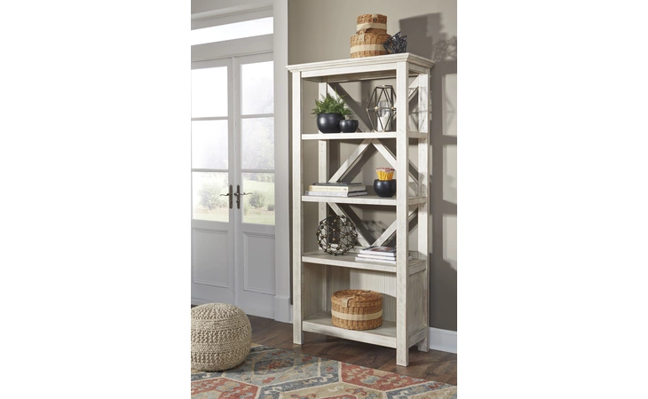 Carynhurst LARGE BOOKCASE ASHLEY Whitewash H755-17