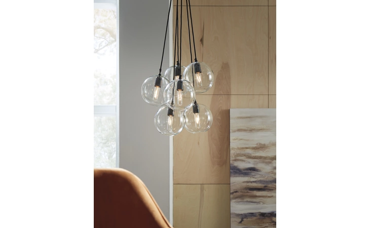 Sybil GLASS PENDANT LIGHT (1/CN) ASHLEY Glass Pendant Light (1/CN) L000918