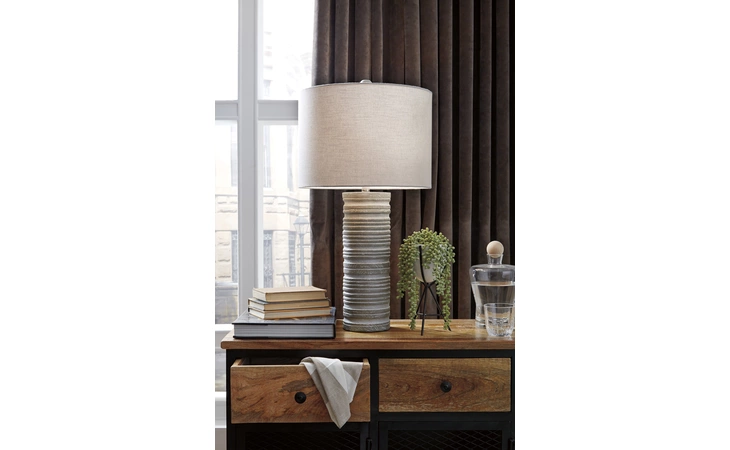L235604 NADYIA PAPER TABLE LAMP (2 CN) NADYIA