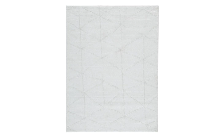 R402371 Scarrit - White LARGE RUG/SCARRIT/WHITE