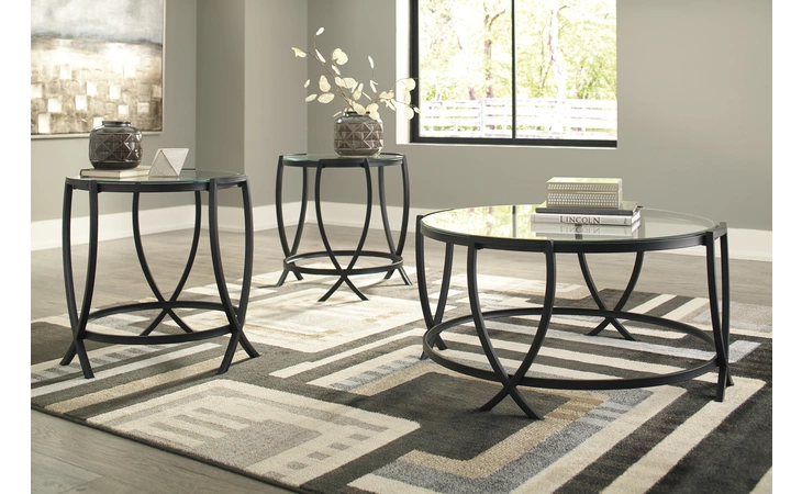 Tarrin OCCASIONAL TABLE SET (3/CN) ASHLEY Black T115-13