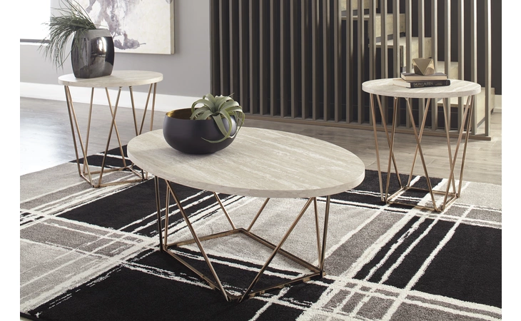 Tarica OCCASIONAL TABLE SET (3/CN) ASHLEY Two-tone T385-13