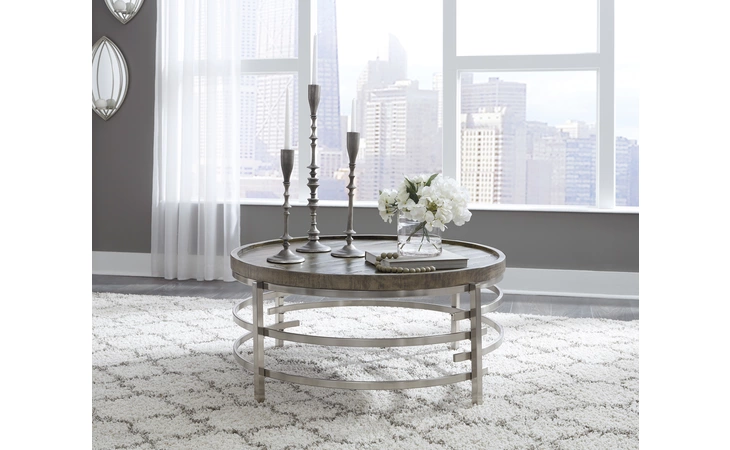 Zinelli ROUND COFFEE TABLE ASHLEY Round Cocktail Table T681-8