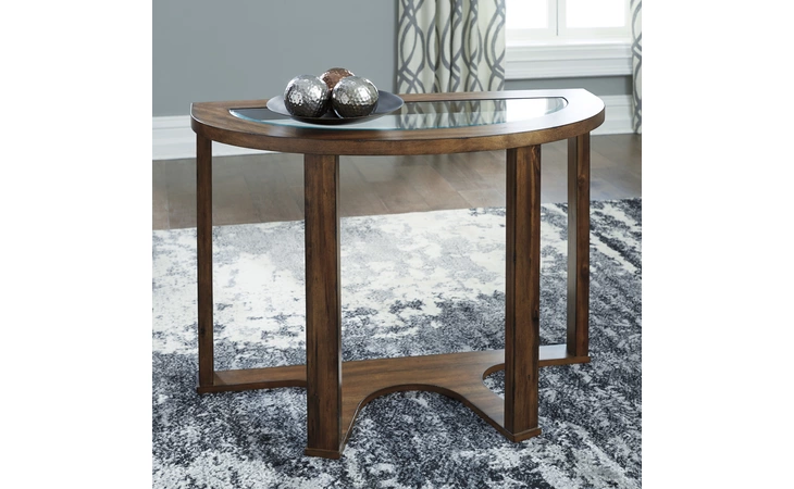 T725-4 Hannery - Brown SOFA TABLE/HANNERY/BROWN