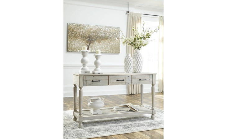 Shawnalore SOFA TABLE ASHLEY Whitewash T782-4