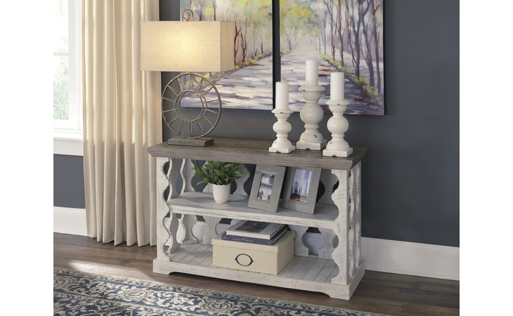 Havalance CONSOLE SOFA TABLE ASHLEY Gray/White T814-5