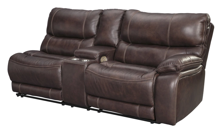 Muirfield RAF DBL REC PWR CON LOVESEAT ASHLEY Mahogany U4340153