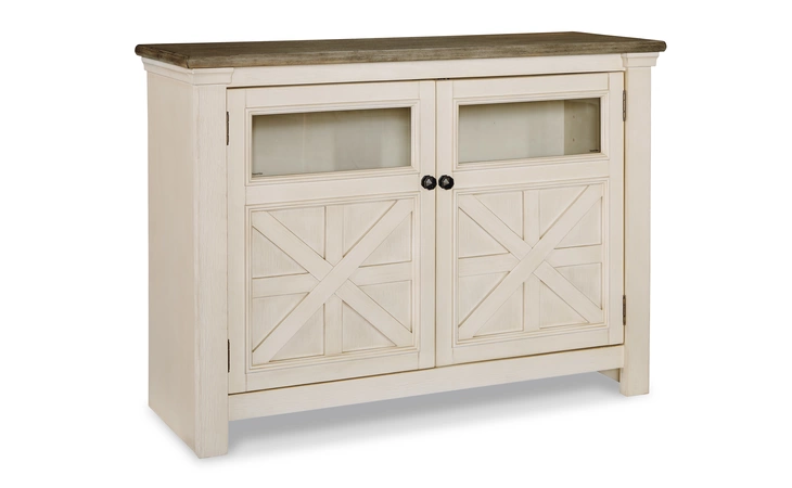 Bolanburg MEDIUM TV STAND ASHLEY White/Weathered Gray W647-28