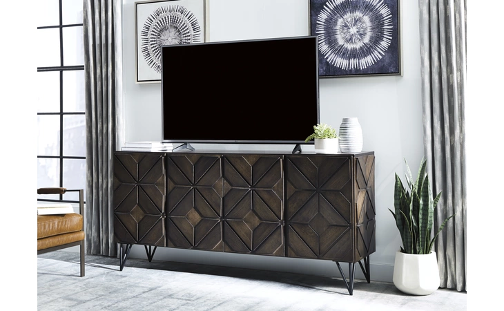 Chasinfield EXTRA LARGE TV STAND ASHLEY Dark Brown W648-68