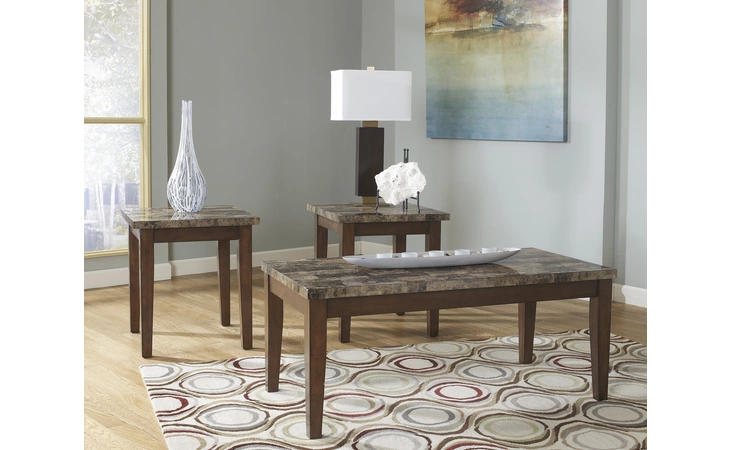 Theo OCCASIONAL TABLE SET (3/CN) ASHLEY Warm Brown T158-13