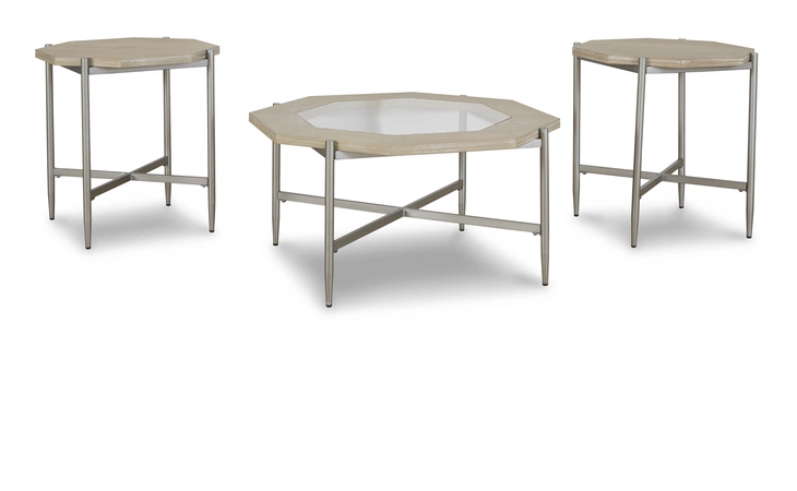 Varlowe OCCASIONAL TABLE SET (3/CN) ASHLEY Bisque T27813