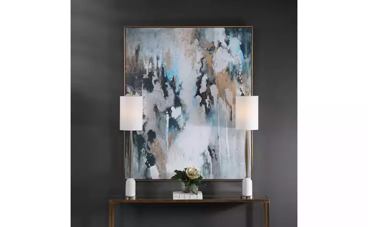 36058 STORMY SEAS HAND PAINTED CANVAS HP UTTERMOST  36058