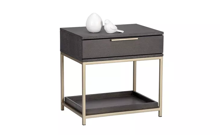 REBEL REBEL NIGHTSTAND - GOLD - CHARCOAL GREY SUNPAN  104606