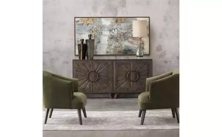 31414 BEHIND THE FALLS HAND PAINTED CANVAS HP UTTERMOST  31414