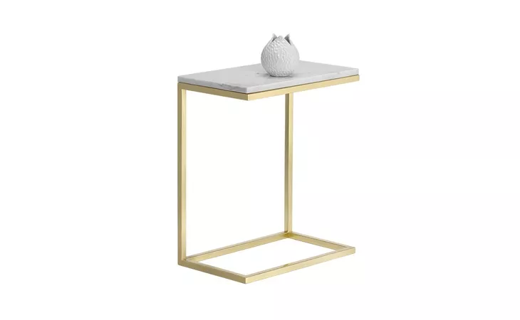 104804 AMELL AMELL END TABLE - WHITE
