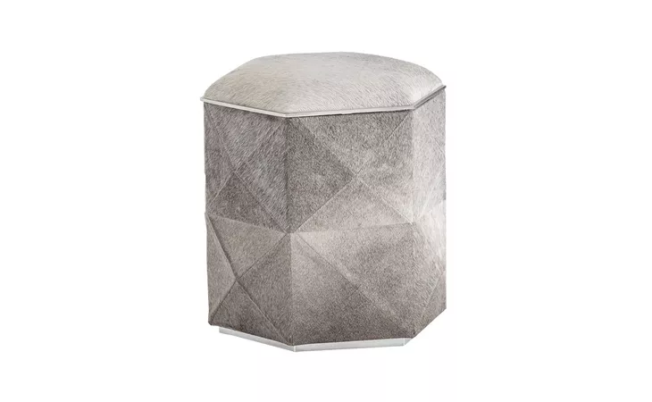 ASHANTI ASHANTI STORAGE OTTOMAN - SMALL - SILVER - GREY SUNPAN  103762