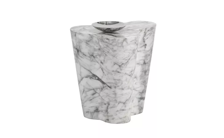 103311 AVA AVA END TABLE - LARGE - MARBLE LOOK