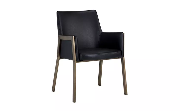 BERNADETTE BERNADETTE DINING ARMCHAIR - BRAVO BLACK SUNPAN FURNITURE  105284