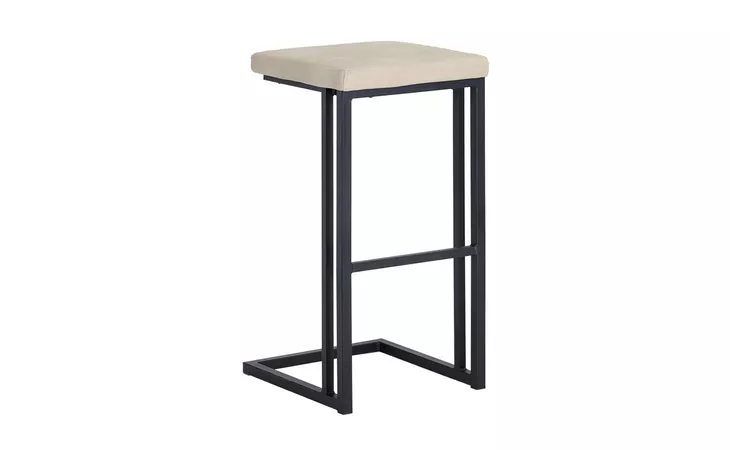 104955 BOONE BOONE BARSTOOL - BLACK - BRAVO CREAM