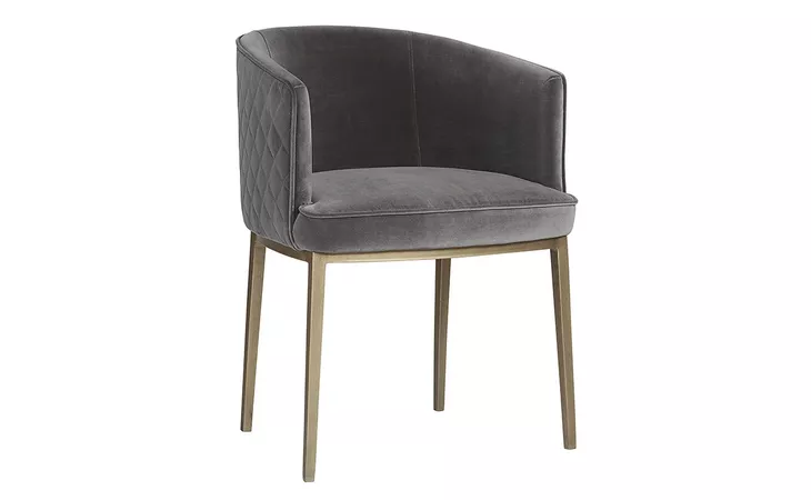 CORNELLA CORNELLA DINING ARMCHAIR - BLUSH GREY SUNPAN  104308