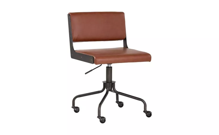 DAVIS DAVIS OFFICE CHAIR - DARK BRONZE - RUST TAN SUNPAN  103696