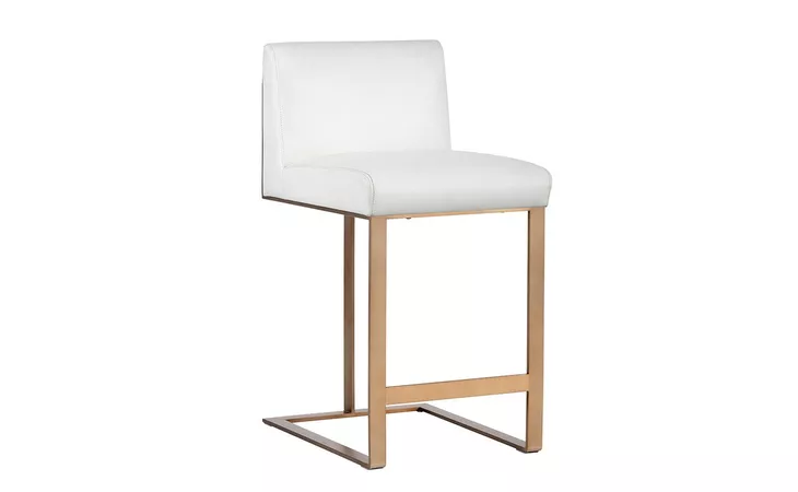 DEAN DEAN COUNTER STOOL - ANTIQUE BRASS - CANTINA WHITE SUNPAN FURNITURE  103800