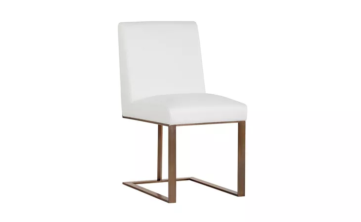 DEAN DEAN DINING CHAIR - ANTIQUE BRASS - CANTINA WHITE SUNPAN  103776