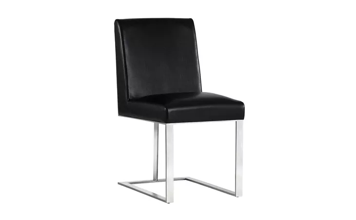 103784 DEAN DEAN DINING CHAIR - STAINLESS STEEL - CANTINA BLACK