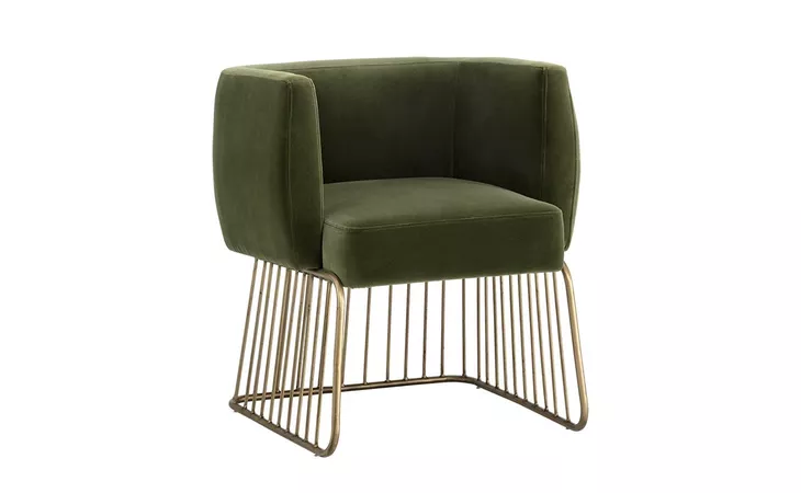 103499 GALA GALA DINING ARMCHAIR - FOREST GREEN