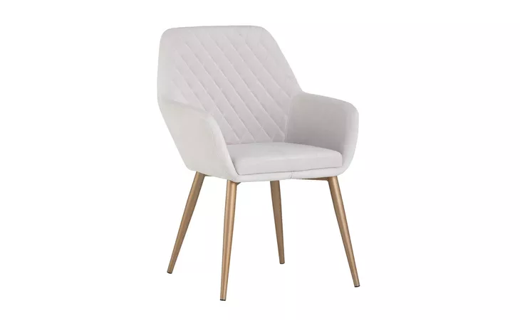 JAYNA JAYNA DINING ARMCHAIR - CHAMPAGNE GOLD - ANTONIO LINEN SUNPAN  104040