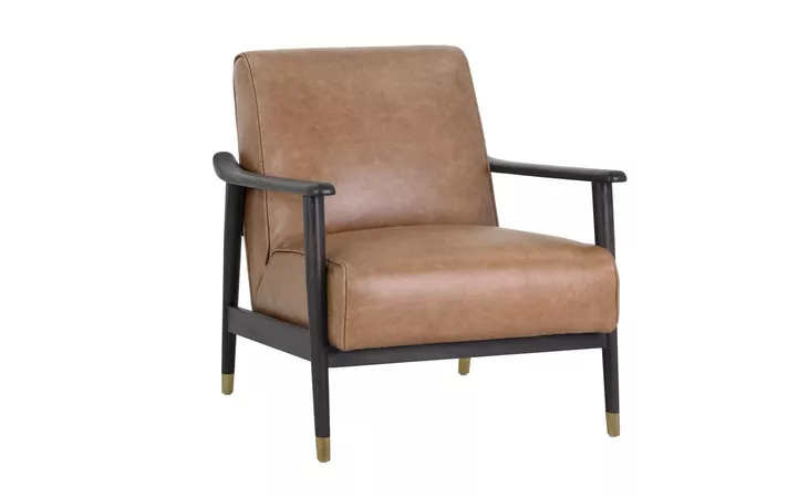 KELLAM KELLAM LOUNGE CHAIR - MARSEILLE CAMEL LEATHER SUNPAN  103683